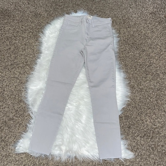 L’Agence Margot Skinny High Rise Silver Grey Jeans - Picture 3 of 9